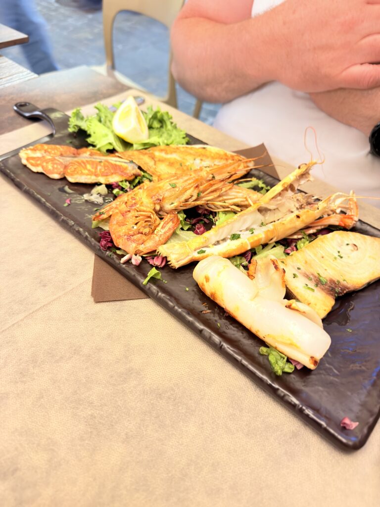 Fischteller im Ristorante Pizzeria La Bussola