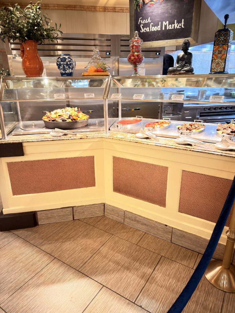Frische Meeresfrüchte-Auswahl am Buffet "Le Buffet" im Bellagio Hotel Las Vegas