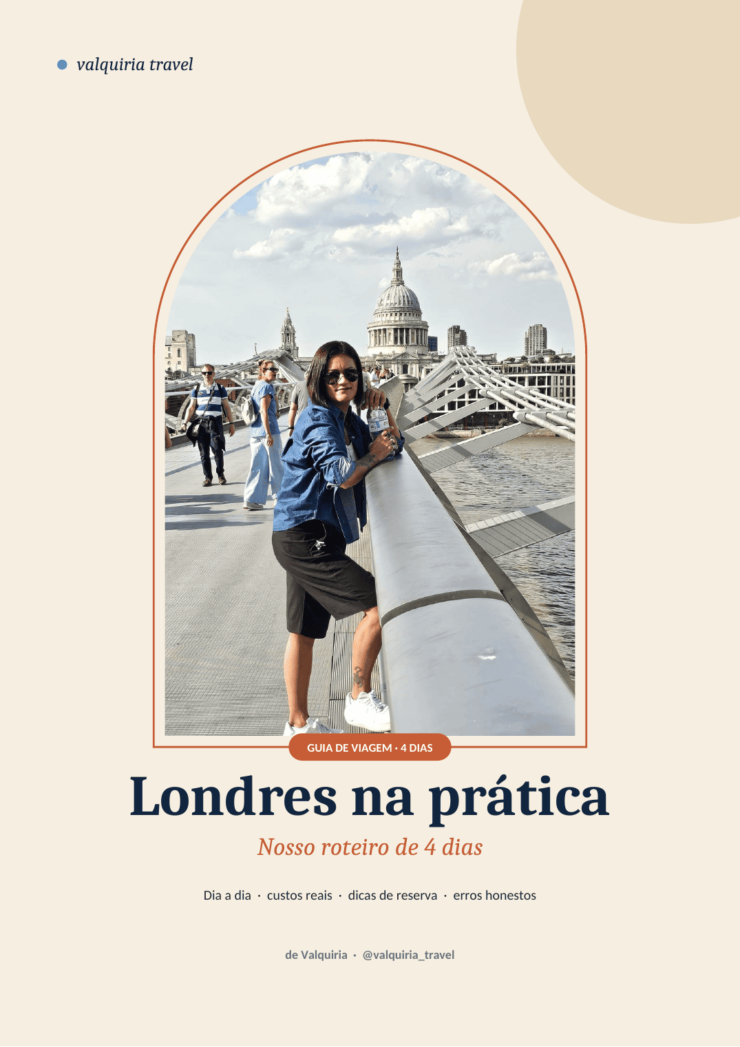 Capa do guia de viagem Londres na prática – nosso roteiro de 4 dias da Valquiria Travel